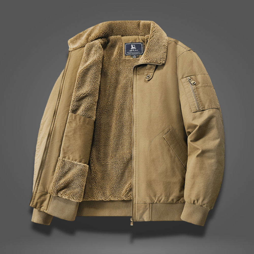 GRAHAM FLEECE BOMBER JACKET