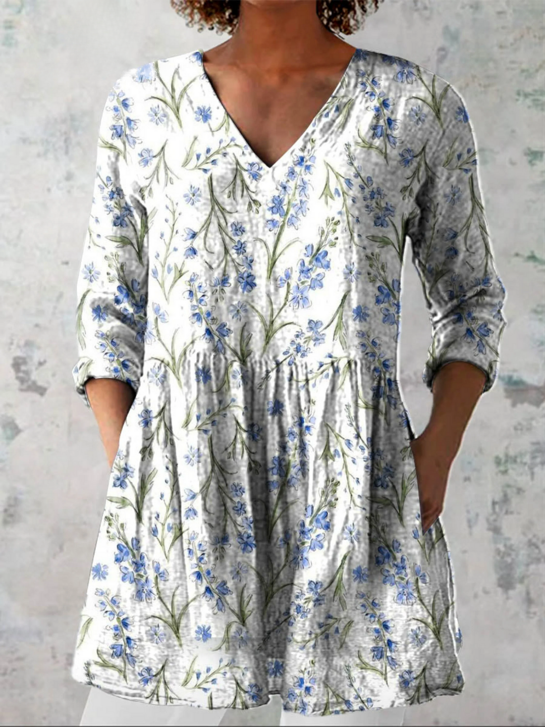 Paige | Long V-Neck Blouse&nbsp;