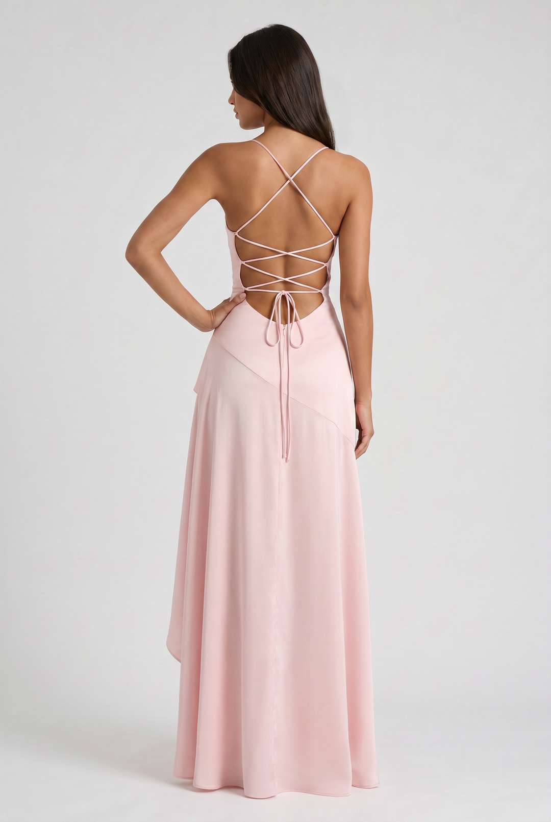 Ruby - Asymmetrical Draped Maxi Dress