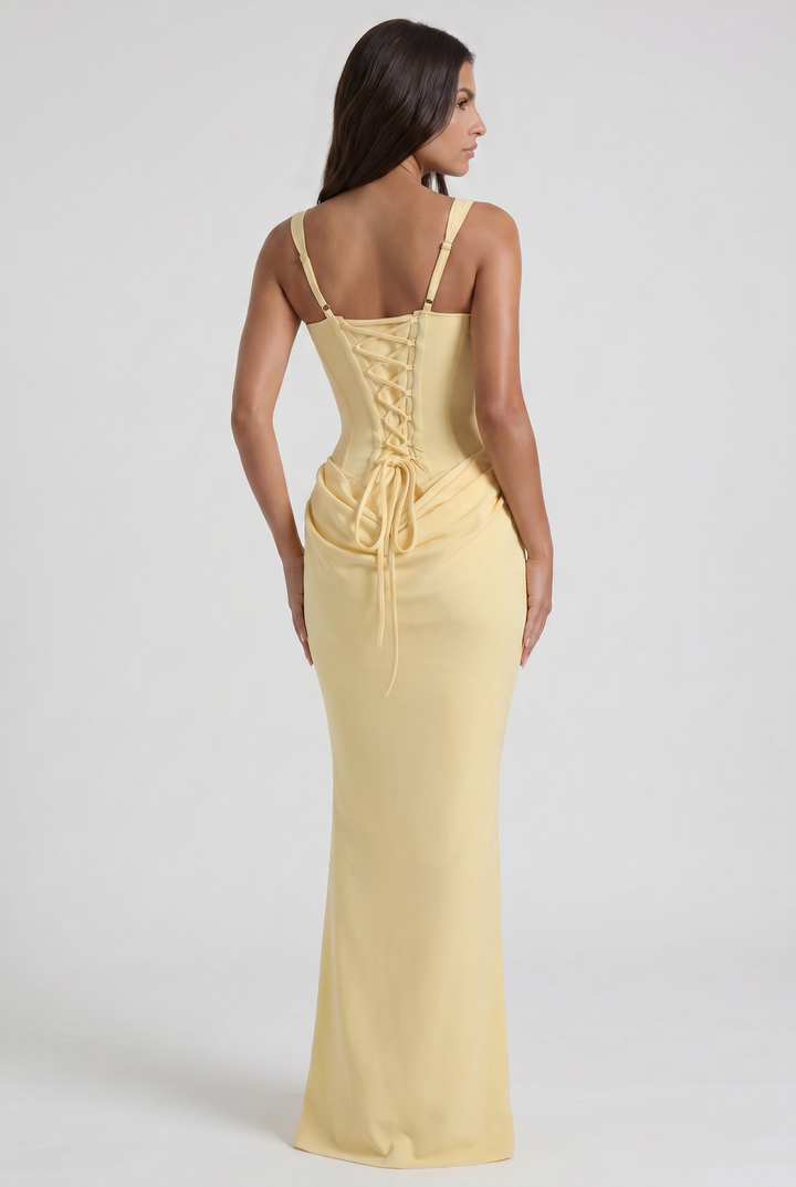 Harper - Flowing Satin Maxi Dress