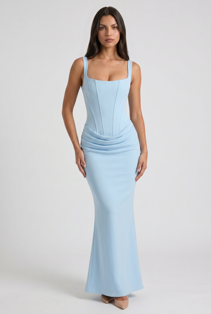 Harper - Flowing Satin Maxi Dress