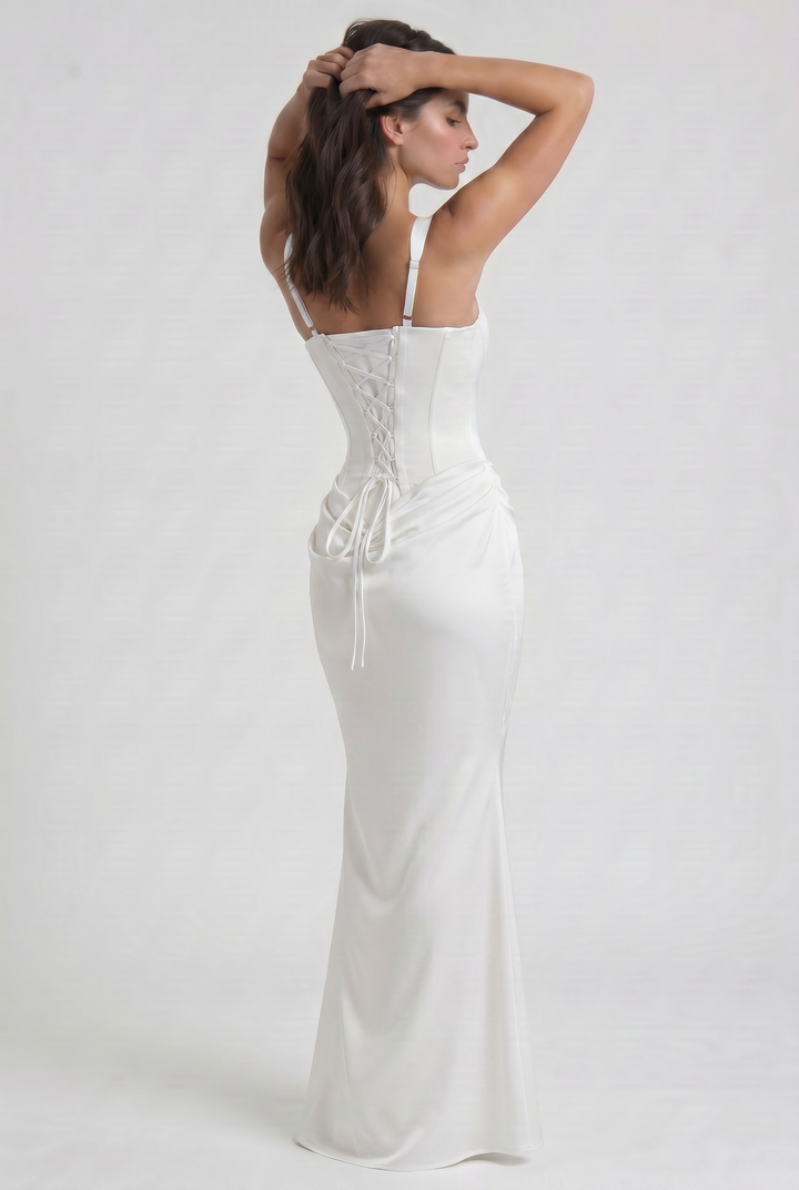Harper - Flowing Satin Maxi Dress