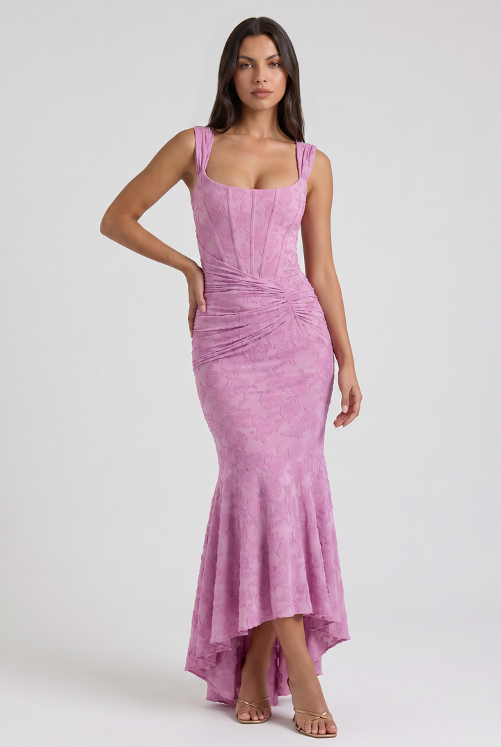 Alice - Romantic Floral Midi Dress