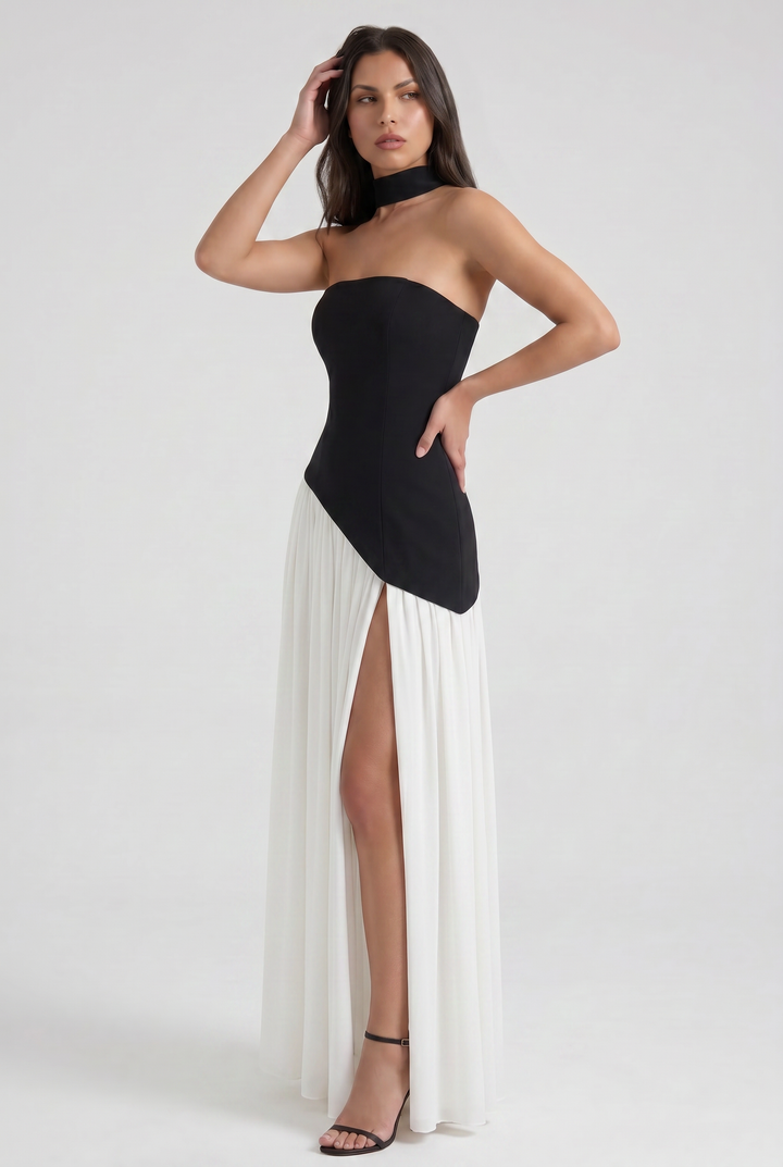 Sofia - Open Back Maxi Dress