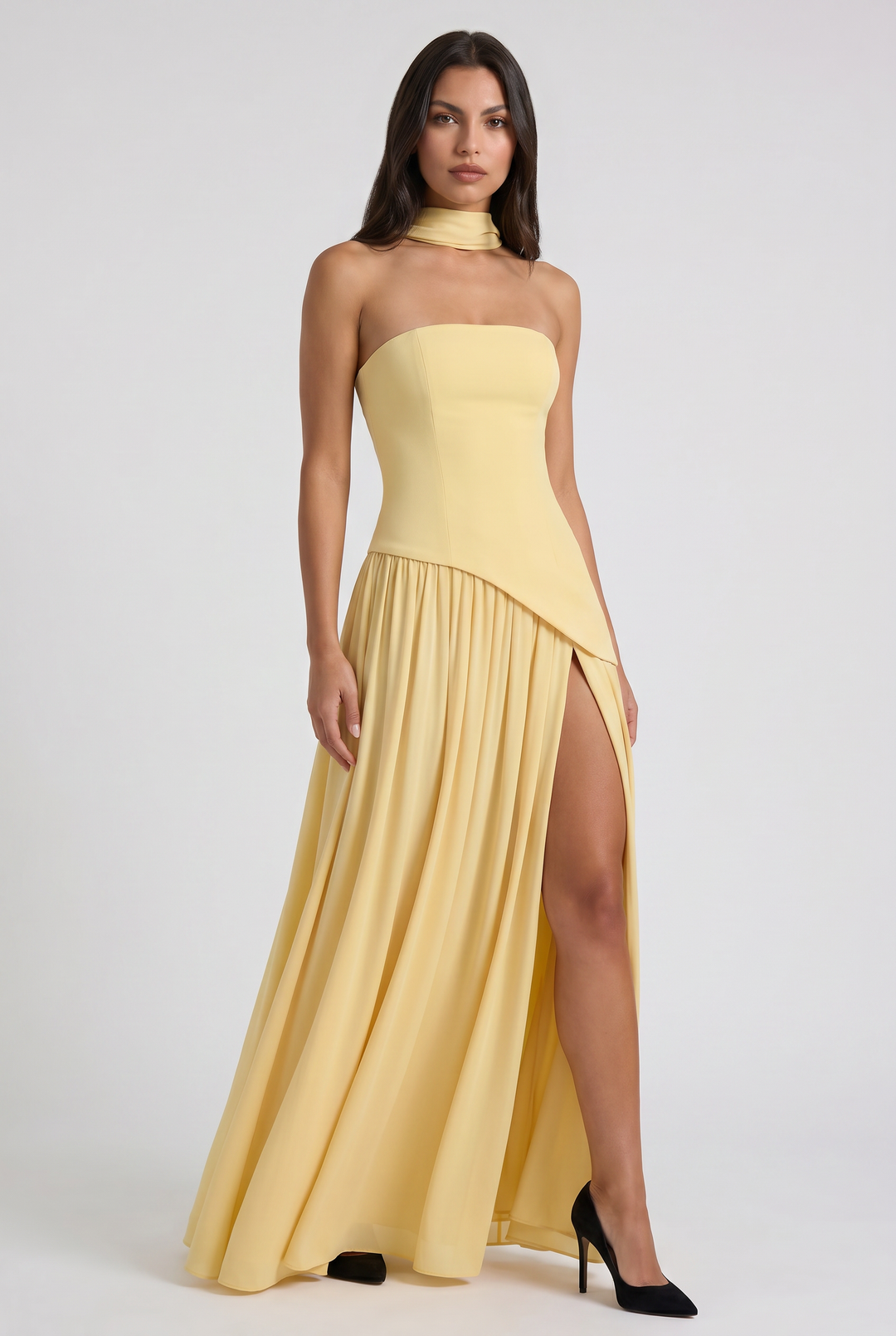 Sofia - Open Back Maxi Dress