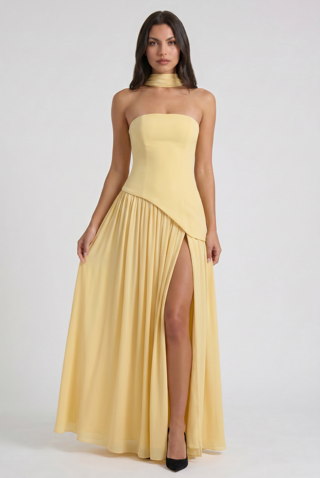 Sofia - Open Back Maxi Dress