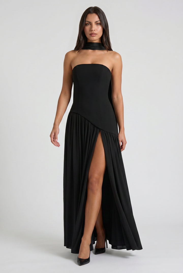 Sofia - Open Back Maxi Dress