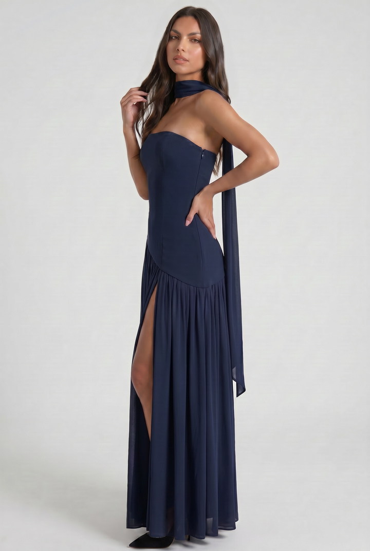Sofia - Open Back Maxi Dress