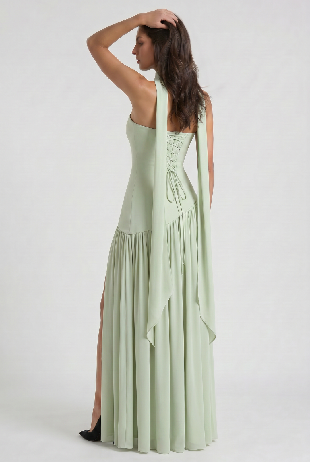 Sofia - Open Back Maxi Dress