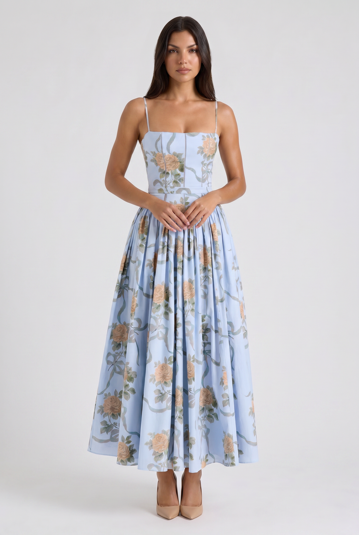 Evie - Flowing Floral Summer Dress