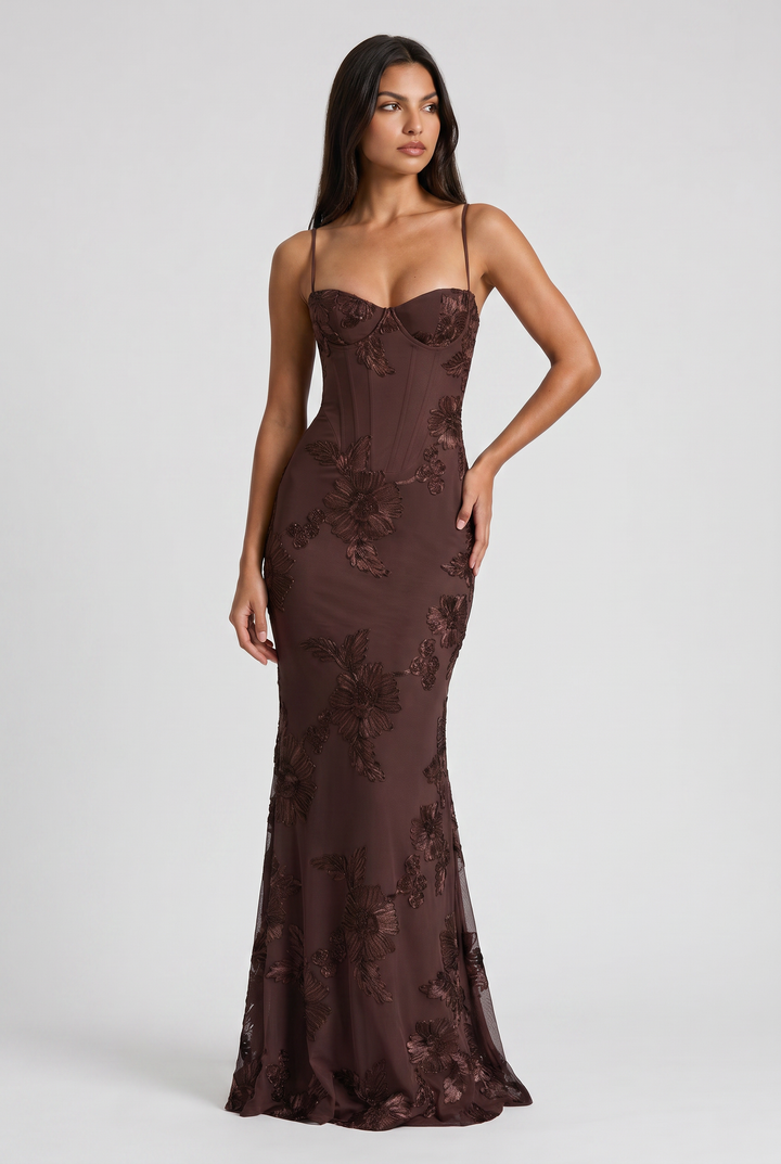Mirelle - Luxury Floral Maxi Dress