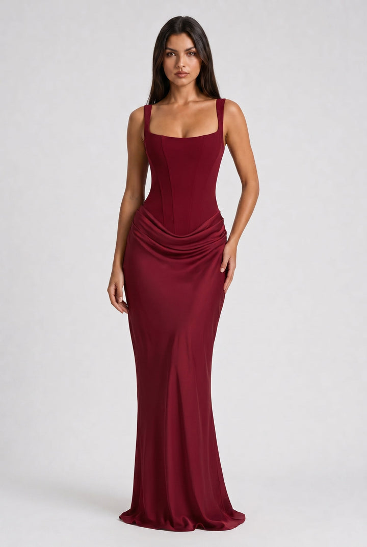 Sienna - Elegant Fitted Long Dress