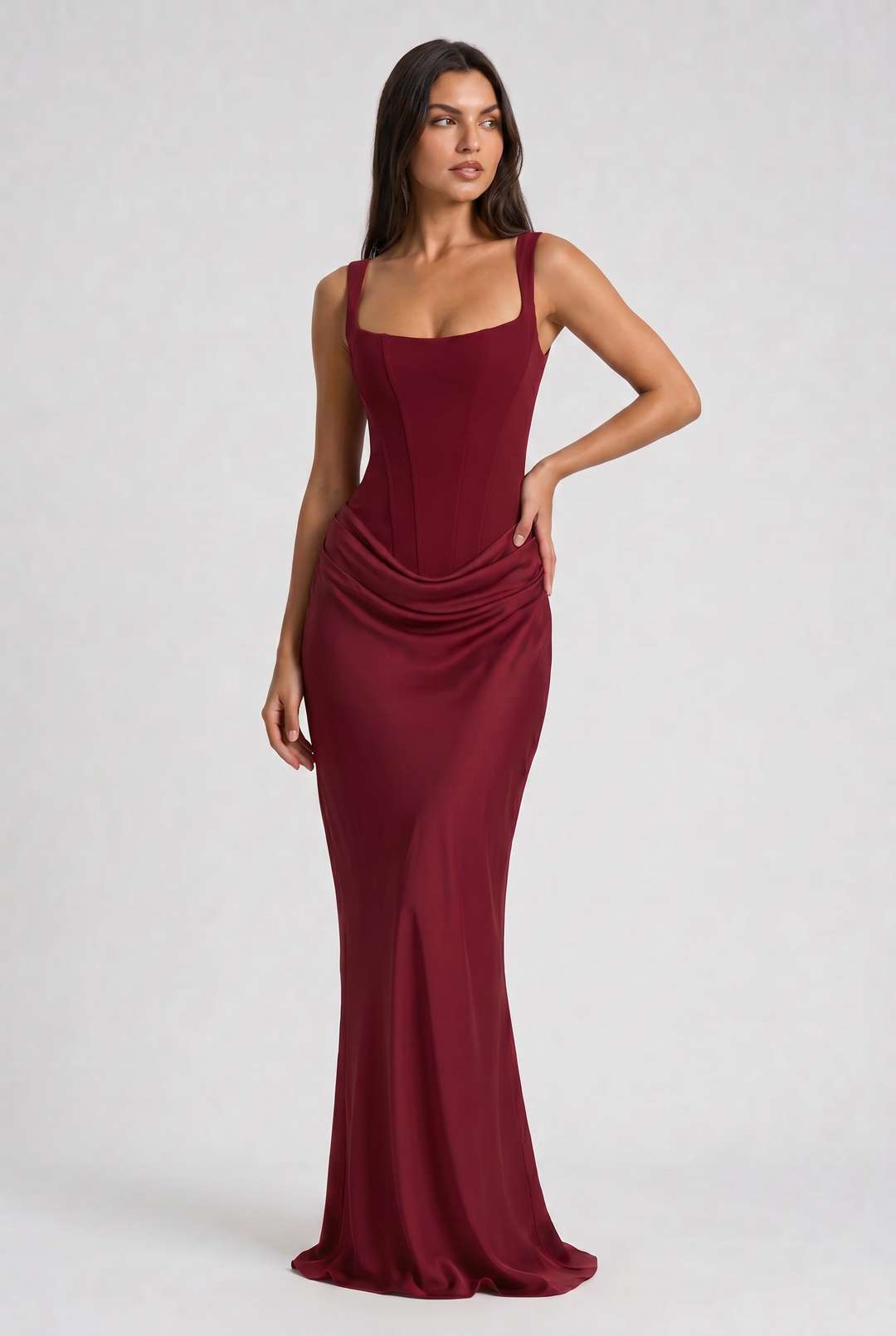 Sienna - Elegant Fitted Long Dress