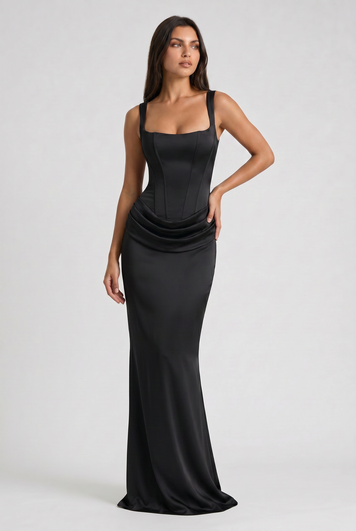 Sienna - Elegant Fitted Long Dress