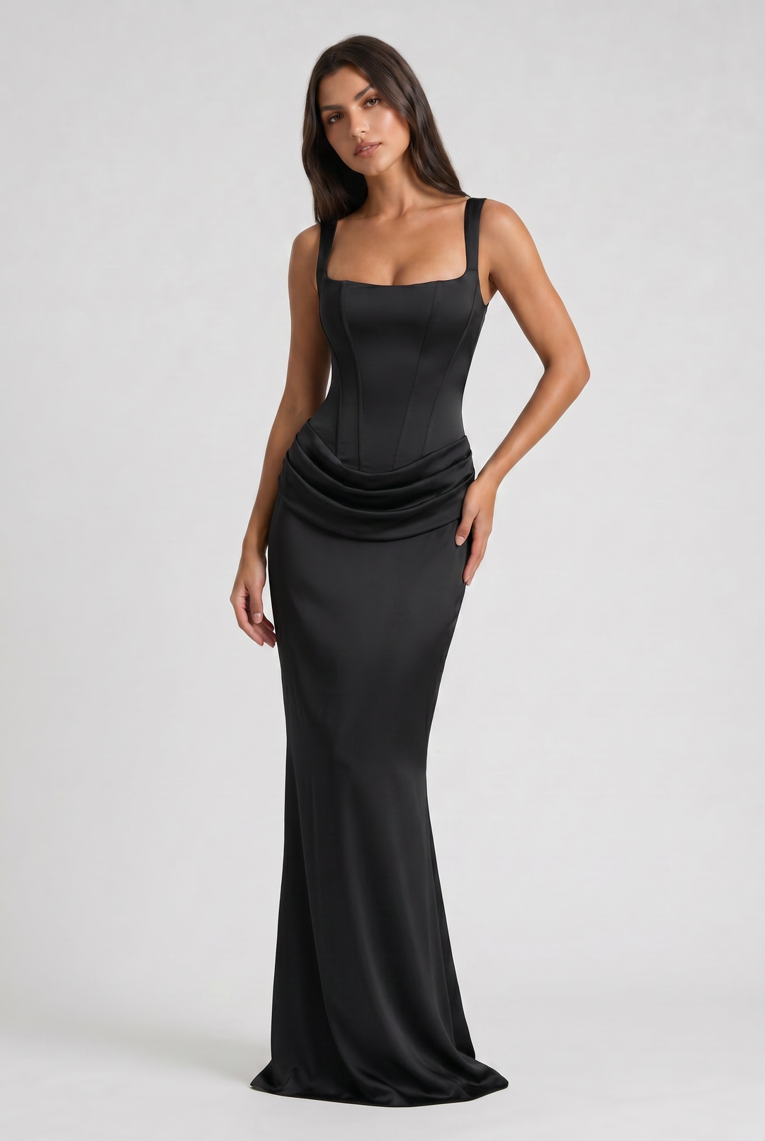 Sienna - Elegant Fitted Long Dress