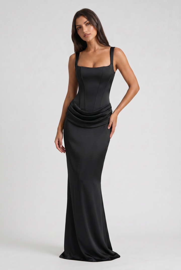 Sienna - Elegant Fitted Long Dress