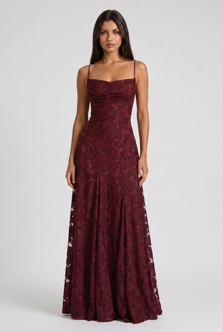 Bethany - Floral Maxi Evening Dress