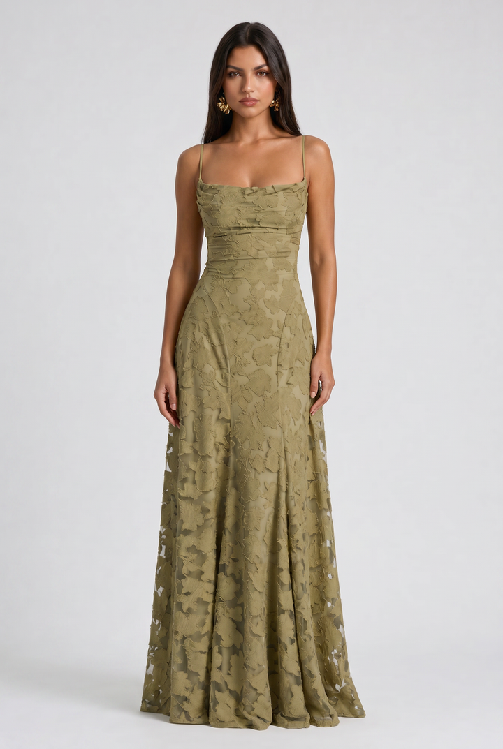 Bethany - Floral Maxi Evening Dress