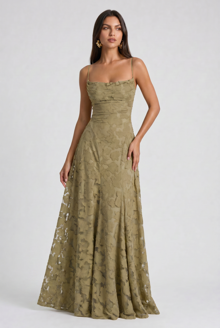 Bethany - Floral Maxi Evening Dress