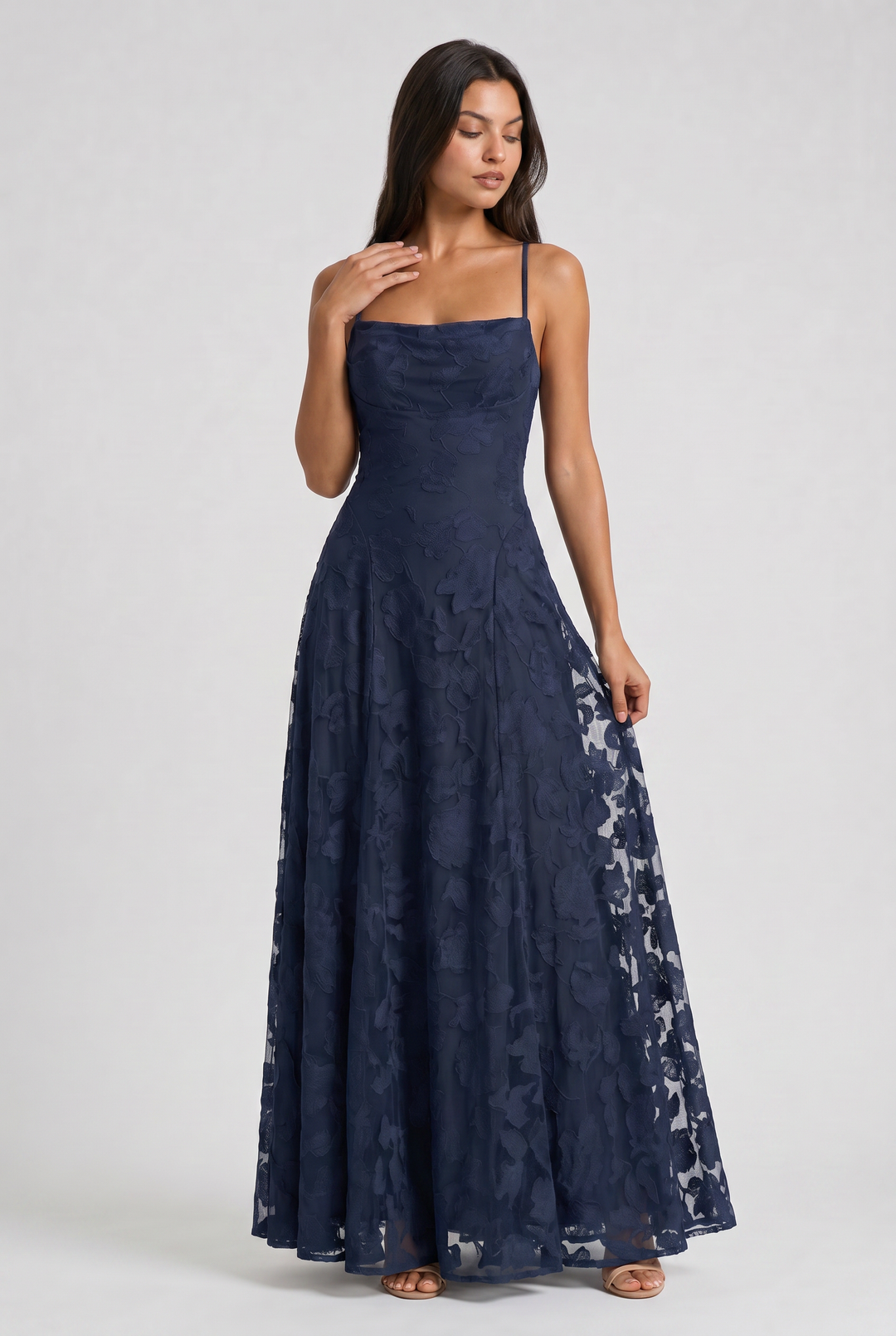 Bethany - Floral Maxi Evening Dress