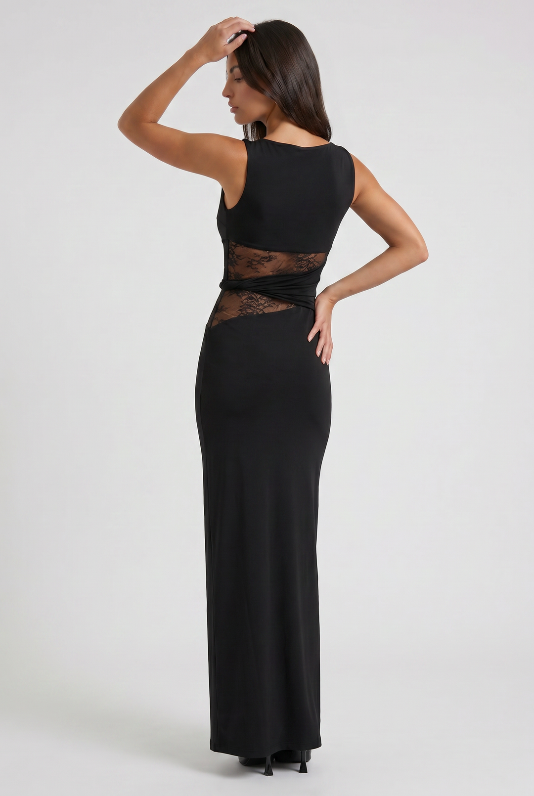 Brooke - Lace Up Maxi Dress