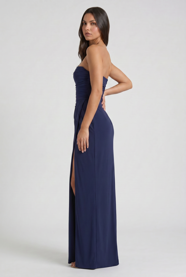 Emilia - Strapless Maxi Evening Dress