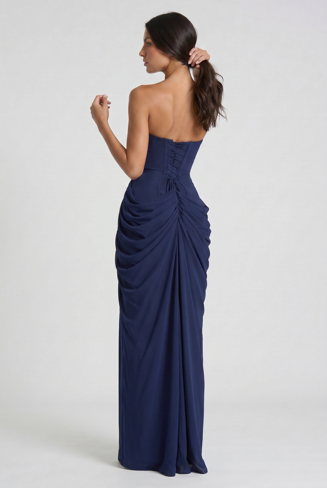 Emilia - Strapless Maxi Evening Dress