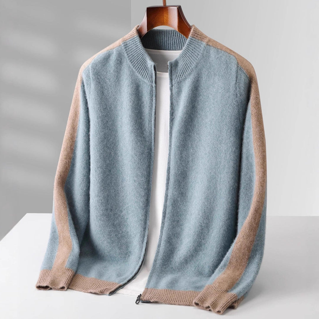 FERRARA CASHMERE ZIP-THROUGH JACKET