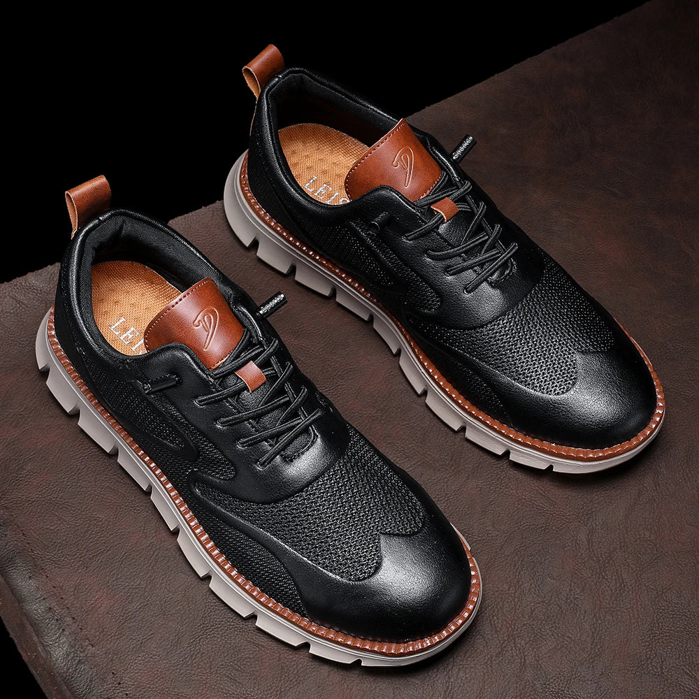 CALDWELL LEATHER TRAINERS