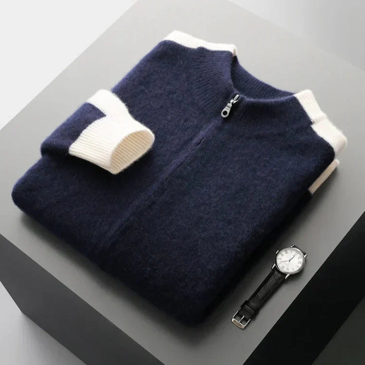 FERRARA CASHMERE ZIP-THROUGH JACKET