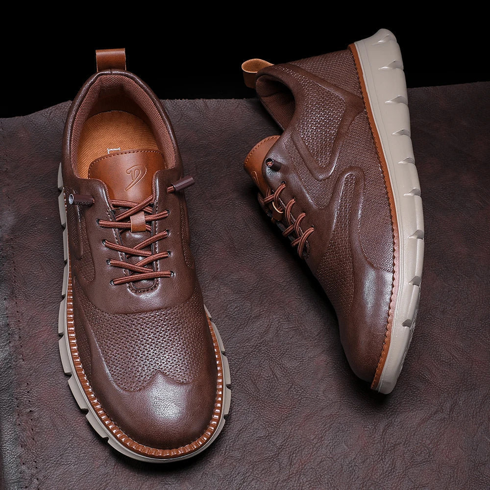 CALDWELL LEATHER TRAINERS