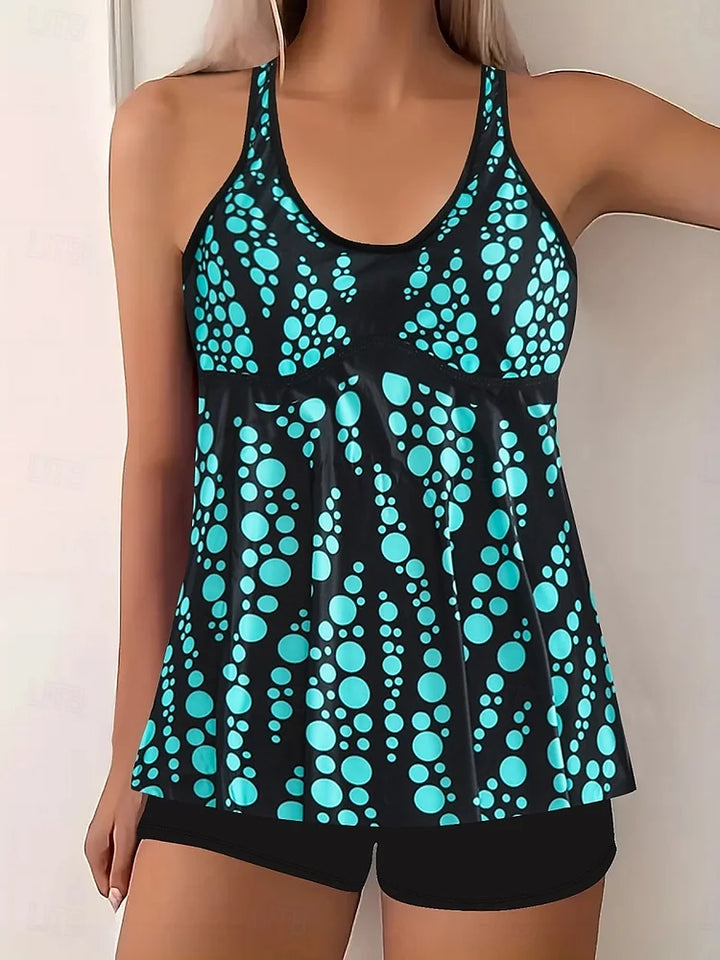 Edith | Bubble print tankini set