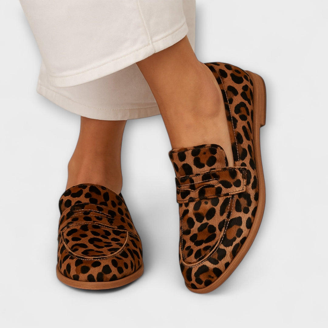 Elaine | Casual Leopard Print Loafers